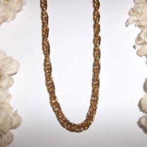 24" Gold Tone Link Chain Unisex Man Woman Chunky Costume Fashion Jewelry C412